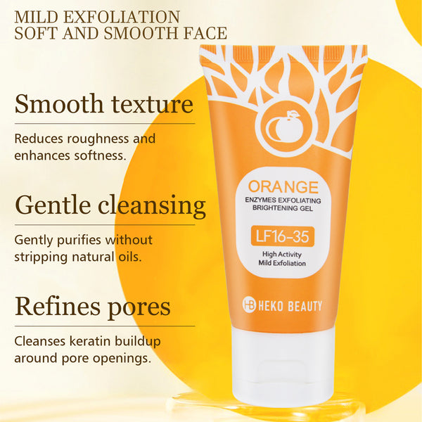 GlowBright Orange Scrub Gel