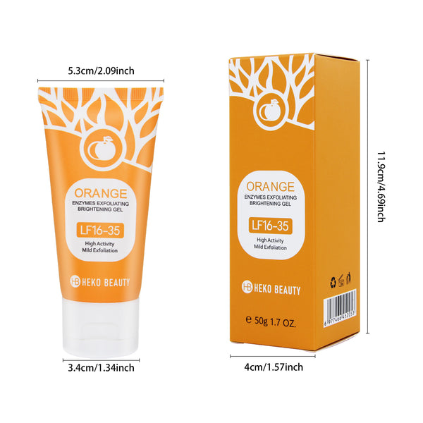 GlowBright Orange Scrub Gel